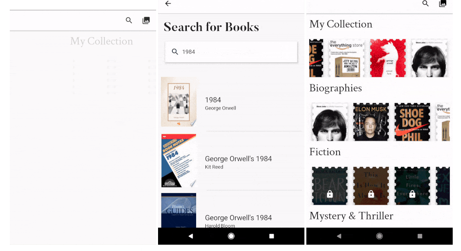 BookSearch a Flutter medium series