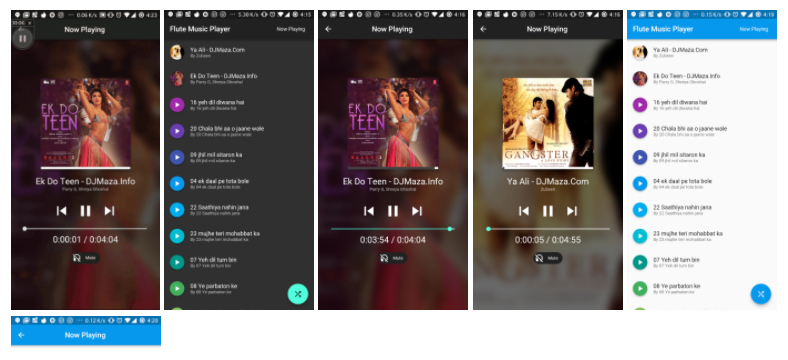 Flutter Music Player