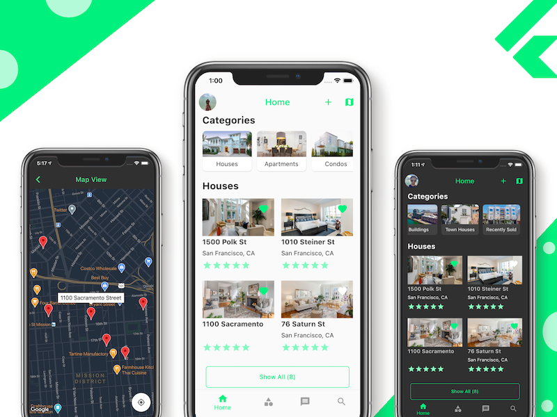 Real Estate Flutter App Template With Backend Download
