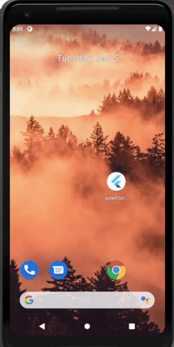 change splash screen in flutter